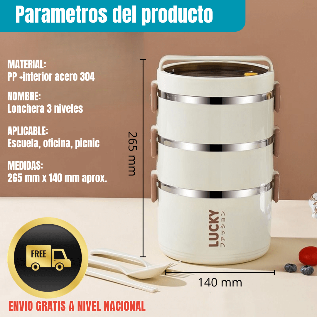 LUCKYBOX®: SET x3 + MALETA ISOTÉRMICA Y KIT TORTILLERO-CUBIERTOS ¡GRATIS!