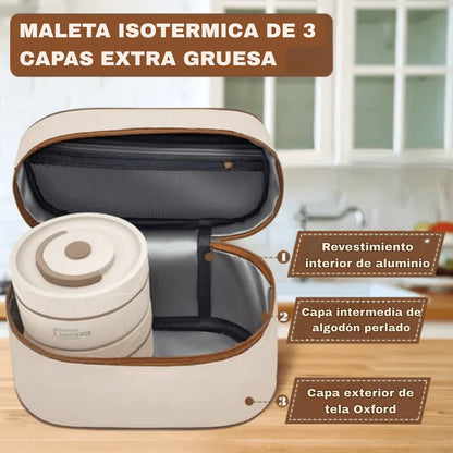 PACK LUNCHBOX®: 4 Loncheras Térmicas + Maleta + ¡Obsequio!