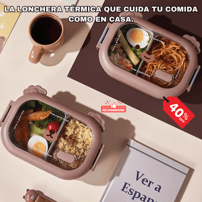 BearLunch™: TÉRMICA DE ACERO COMIDA CALIENTE Y FRESCA EN CUALQUIER LUGAR