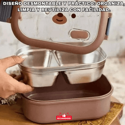 BearLunch™: TÉRMICA DE ACERO COMIDA CALIENTE Y FRESCA EN CUALQUIER LUGAR
