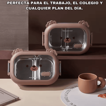 BearLunch™: TÉRMICA DE ACERO COMIDA CALIENTE Y FRESCA EN CUALQUIER LUGAR