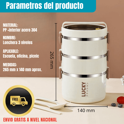 LUCKYBOX®: SET x3 + MALETA ISOTÉRMICA Y KIT TORTILLERO-CUBIERTOS ¡GRATIS!