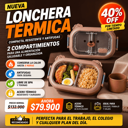 BearLunch™: PORTA COMIDA TERMICO - CALIENTE Y FRESCA EN CUALQUIER LUGAR